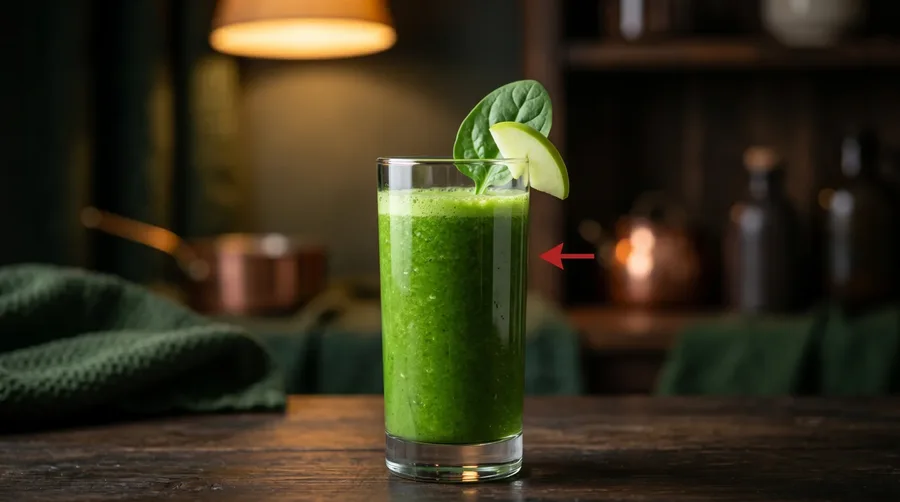 Spinach and apple juice to lower triglycerides naturally